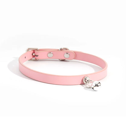 Minimalist Bell Leather BDSM Choker