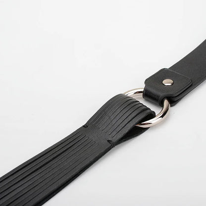 Minimalist Elegant Full Leather BDSM Spanker Straps