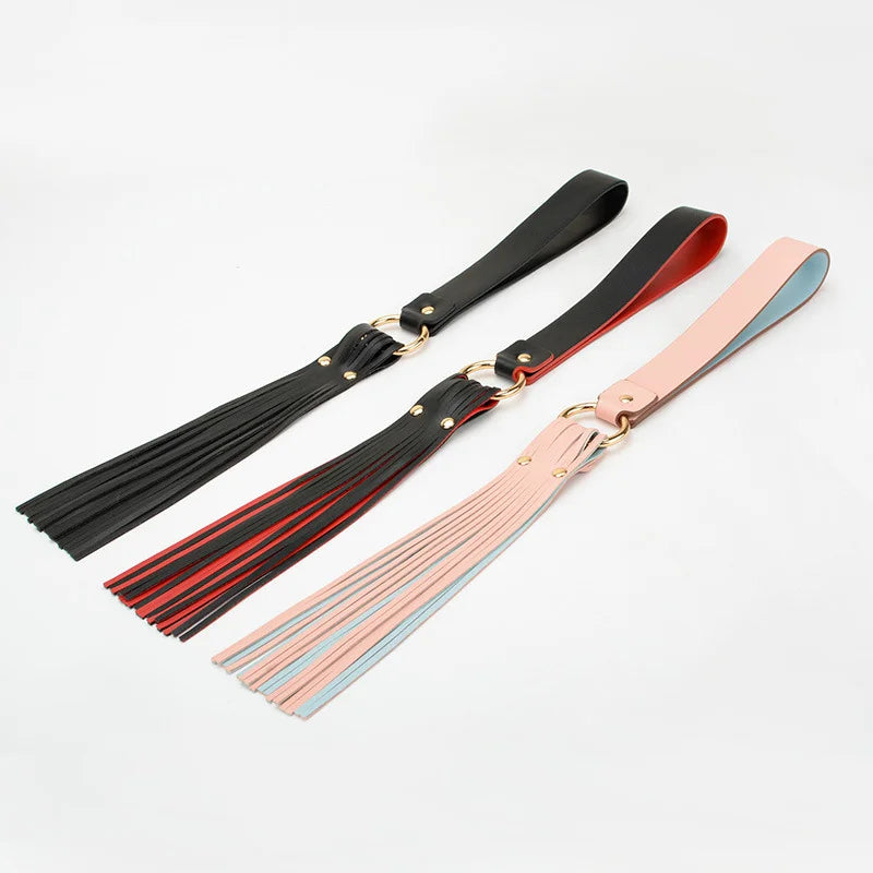 Multicolor Full Leather BDSM Slapper Straps for Spanking