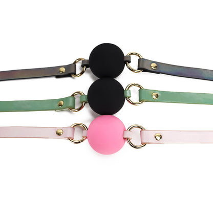 Multicolor Metal Accent Modern BDSM Ball Gag