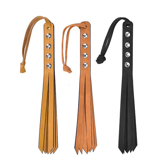 Portable Genuine Leather BDSM Floggers for Spanking