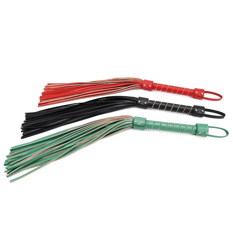 Multicolor Vibrant Leather Tassel BDSM Spanking Floggers