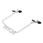 Letter Metal Chain Nipple Clamps BDSM Accessory