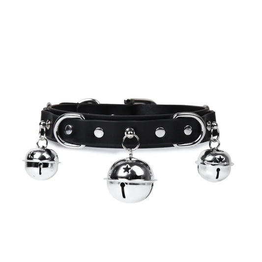 Punk Bell Leather BDSM Collars