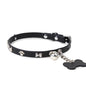 Leather Punk Bone BDSM Choker for Advanced Players