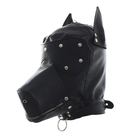 BDSM Punk Dog Hood with Removable Design for Role-Playing