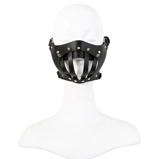 BDSM Hollow Muzzle for Punk-Style Pet Play Restraint