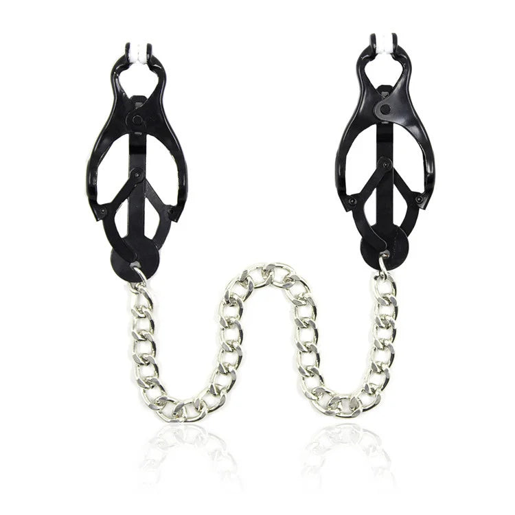 Punk Inspired Metal Chain Nipple Clamps