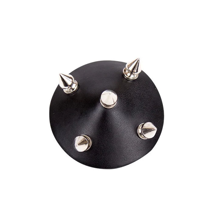 Punk Spiked Leather Nipple Stickers for BDSM Sensory Accessory