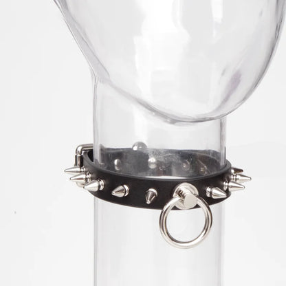 Leather Punk Studded BDSM Choker for Extreme Play