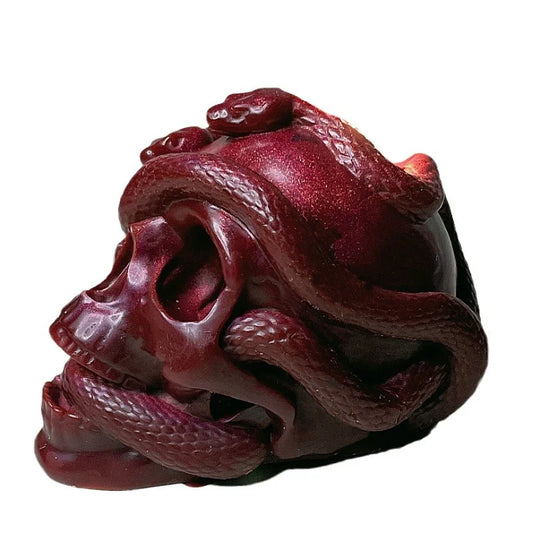 BDSM Snake Skull Dark Candle with Low-Temperature Safe Wax