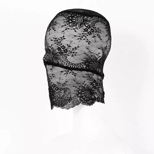 Soft Fabric All-Lace Gentle Hood BDSM HOODS