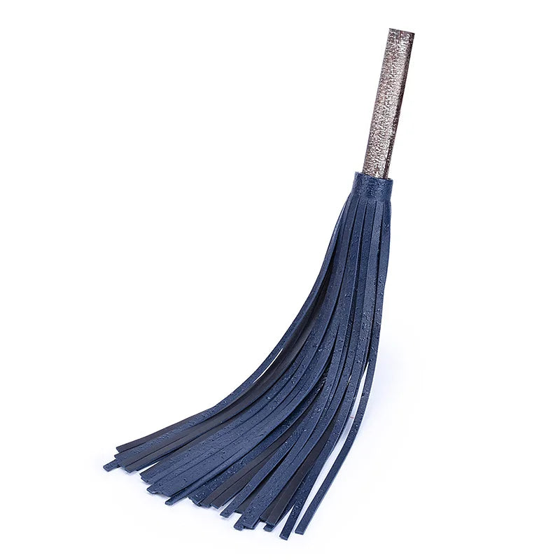 Solid Wood Handle Leather BDSM Flogger Spank Toy