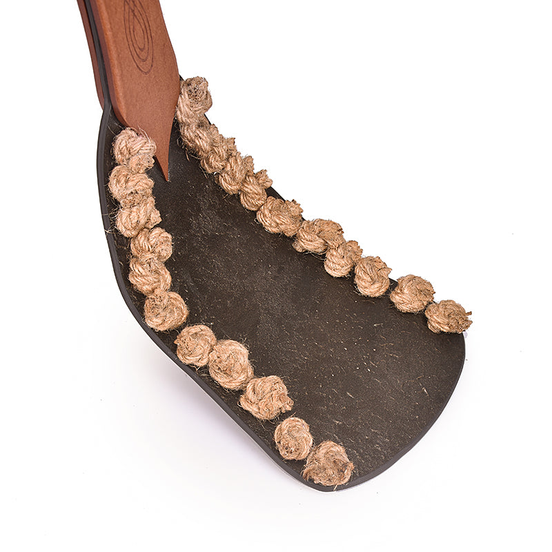 Wood Handle Spanking Paddle with Cowhide