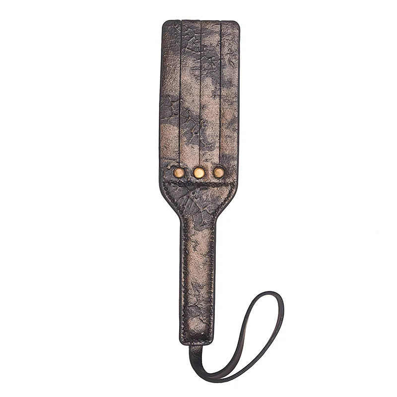 Cowhide Leather Tassel Spanking Paddle