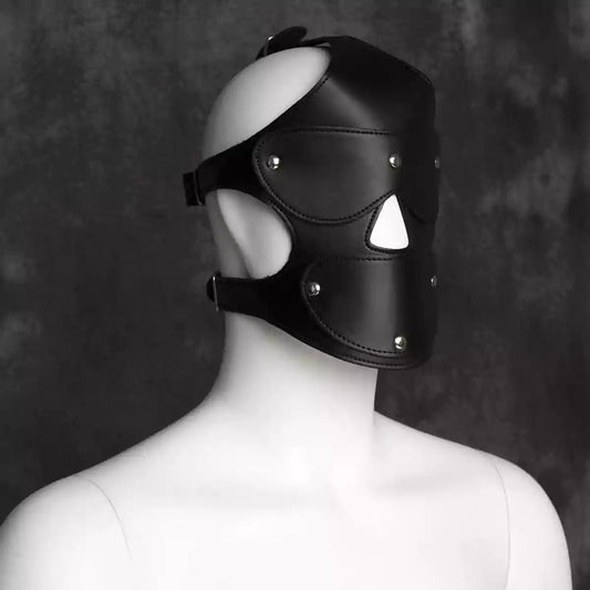 Black Ball Gag with Detachable Eye Mask and Mouth Cover