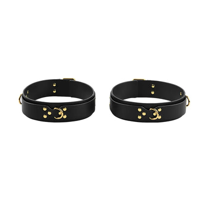 Punk Studded Leather Bondage Kit with Metal Rivet Design