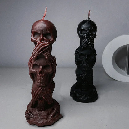 Three Skull BDSM Candle