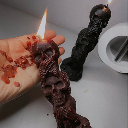 Three Skull BDSM Candle