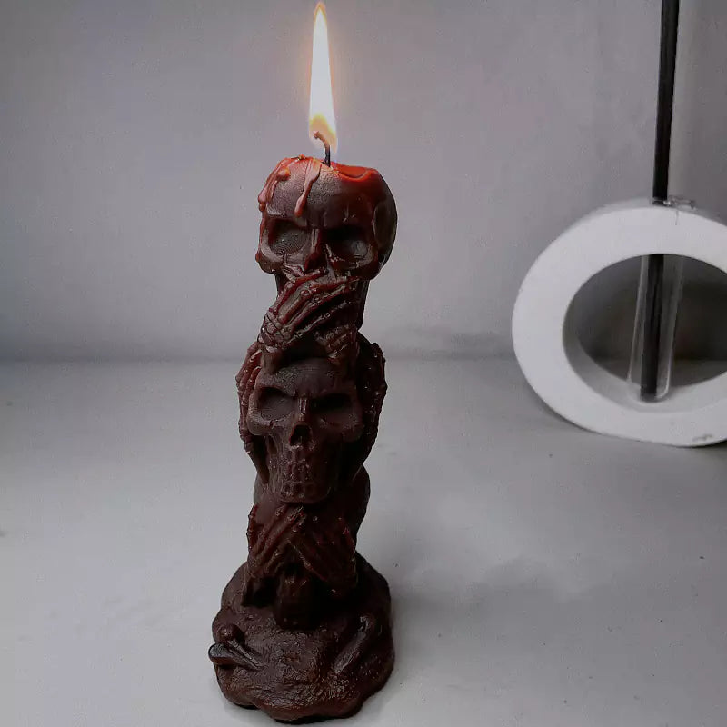 Three Skull BDSM Candle